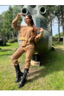 Bluza Damska MAKE LOVE - camelowy