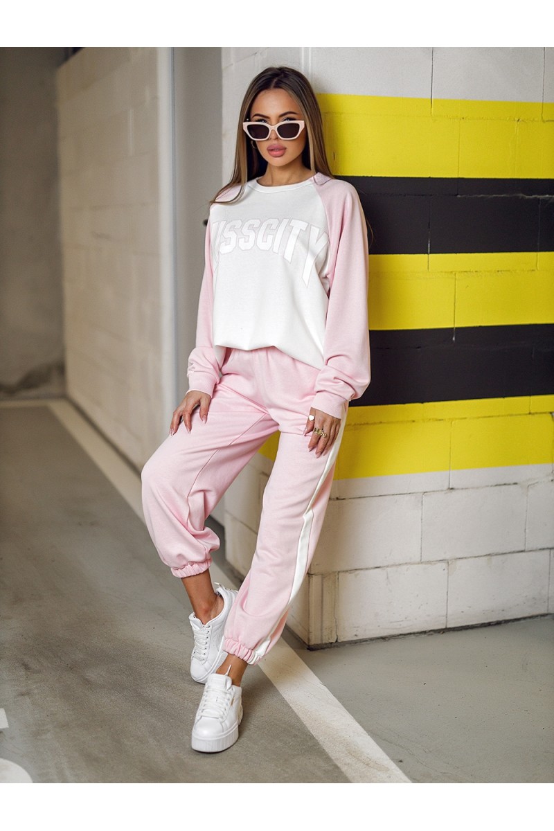 TWICE Women's Tracksuit - Powder Pink