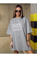 Bluzka Damska LIFE - szary
