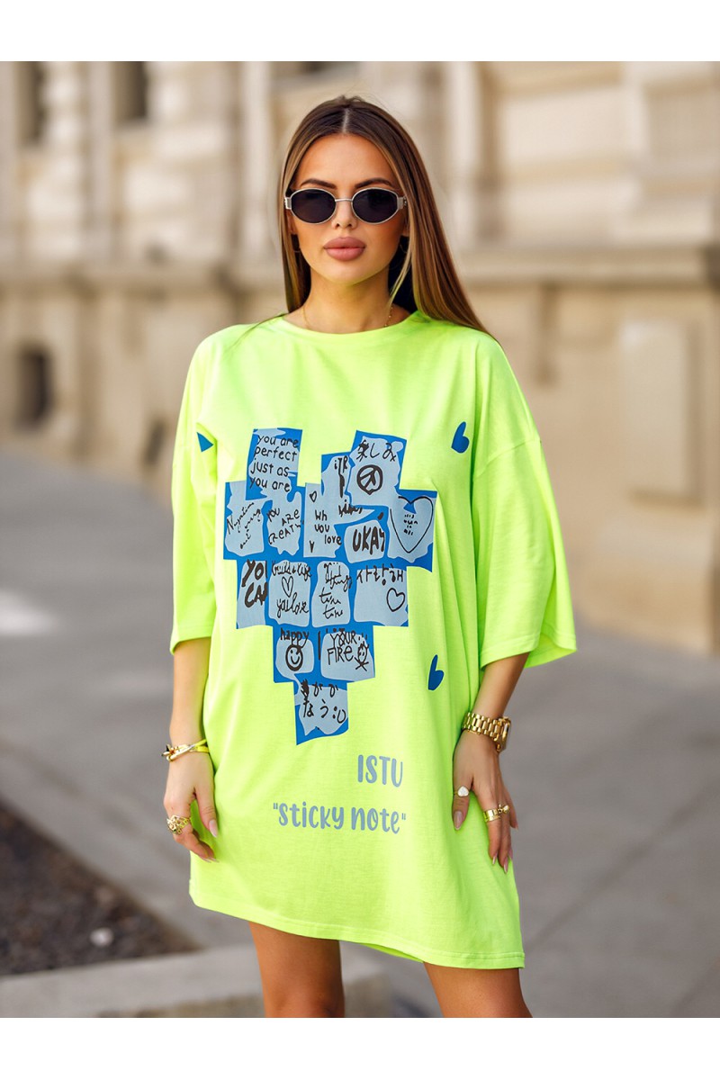 NOTI Women's Blouse - Neon Yellow