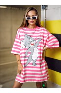 Women's blouse JERRY - neon pink