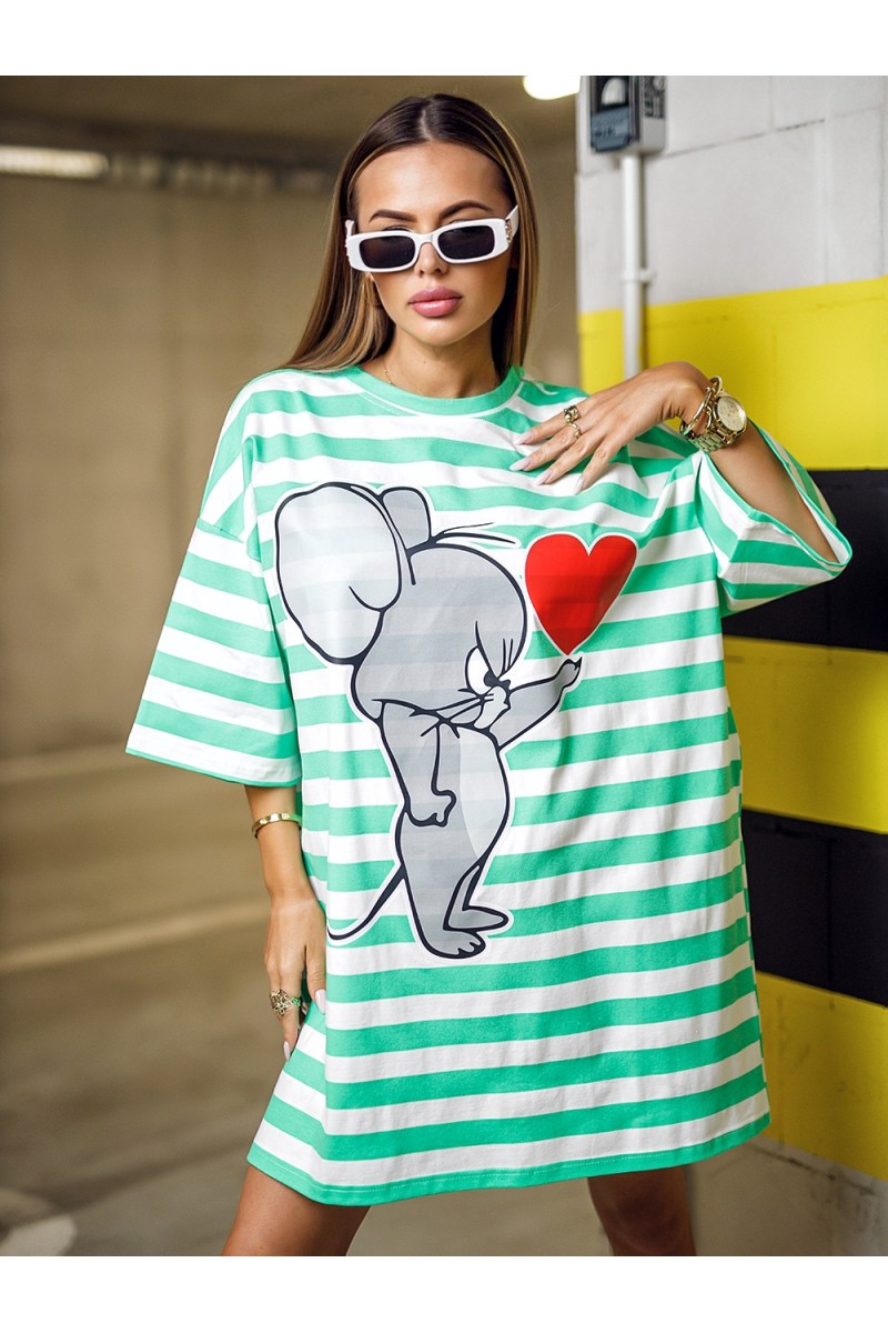 JERRY HEART Women's Blouse - Neon Green