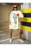JERRY HEART Women's Blouse - Neon Yellow