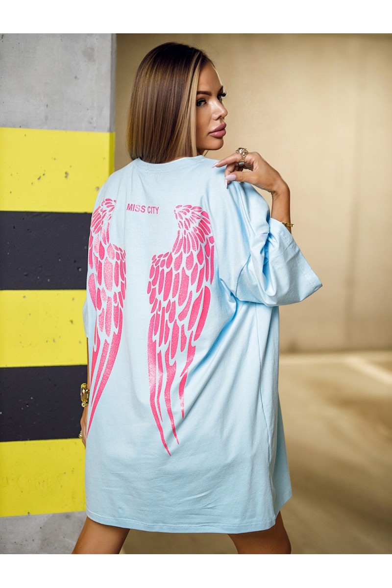 Women's T-shirt WINGS - blue