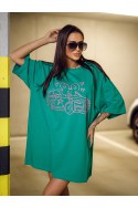 T-shirt oversize CARRY - zielony