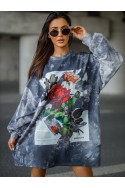 Bluza Damska ROSE PAPER - ciemny szary