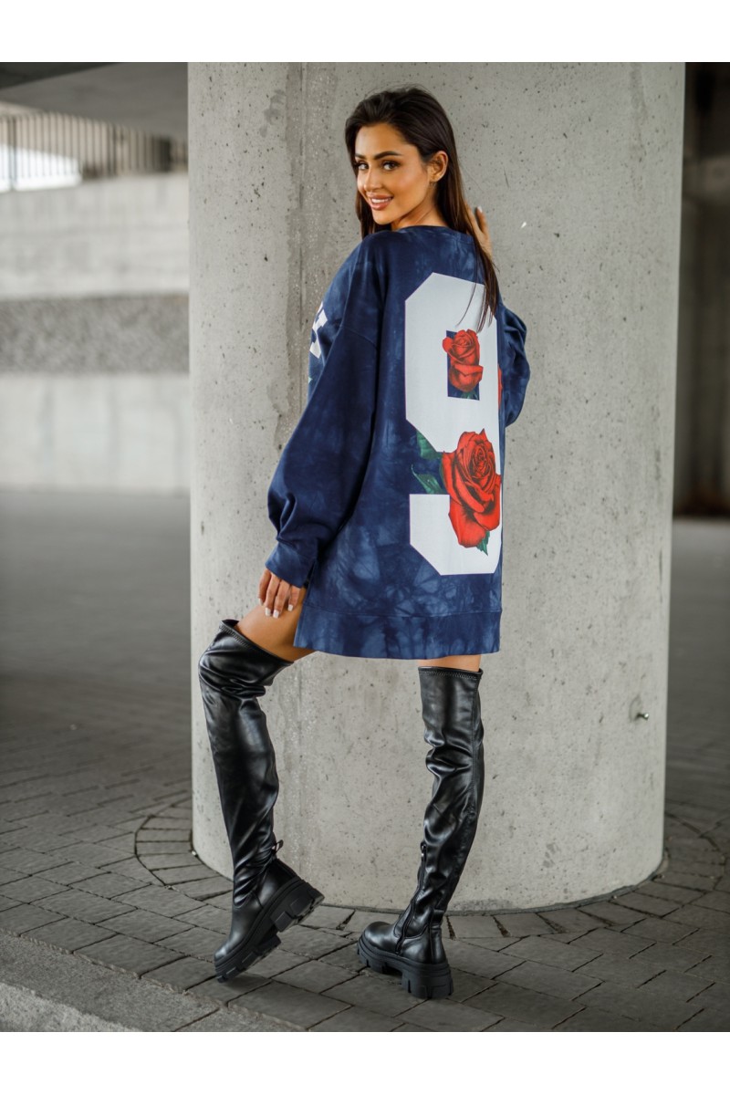 NINE Women's Sweatshirt - navy blue