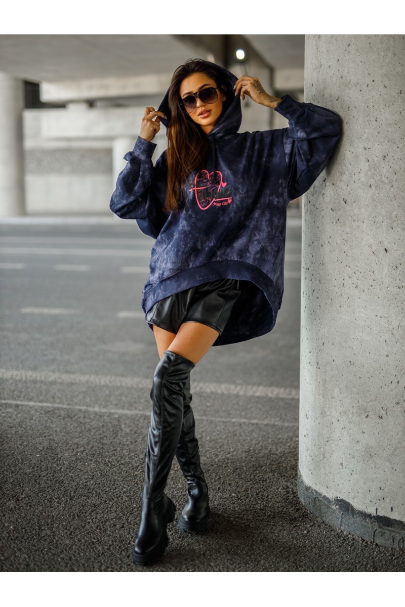 Bluza Damska BE UNIQUE - granatowy