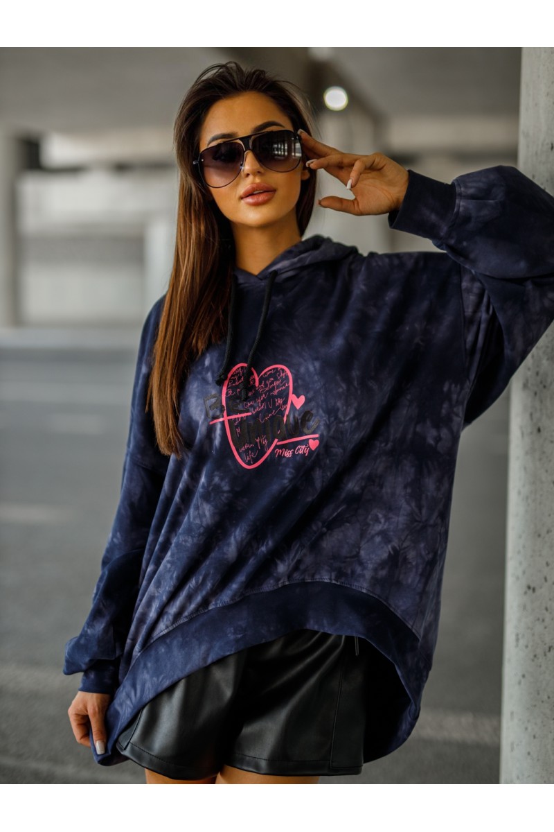 Bluza Damska BE UNIQUE - granatowy