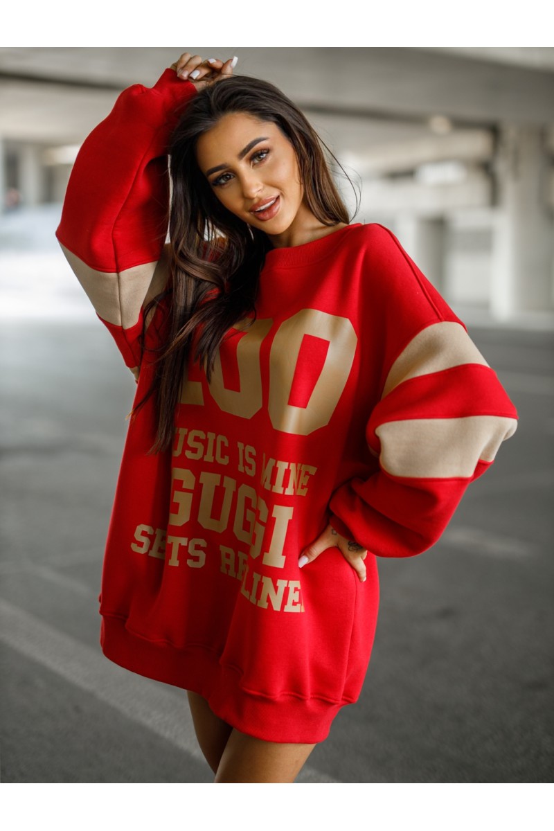 GUGGI Women's Sweatshirt - Red