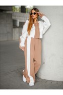Women's Tracksuit MONNA - ecru / camel