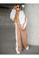 Women's Tracksuit MONNA - ecru / camel