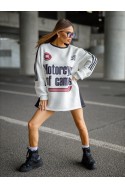 Bluza Damska MOTORS - biały / czarny