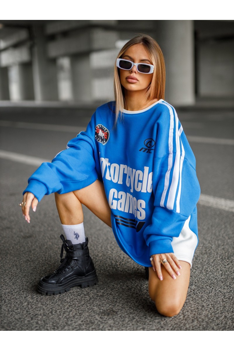 Bluza Damska MOTORS - niebieski