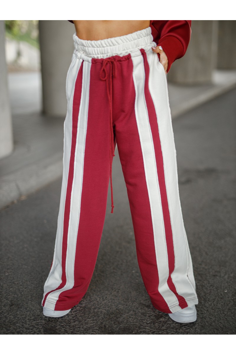 Women's Trousers SLIPEE - Burgundy
