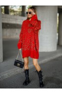Sweter Damski LEO - czerwony