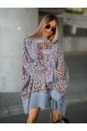 LEO Women's Sweater - Gray
