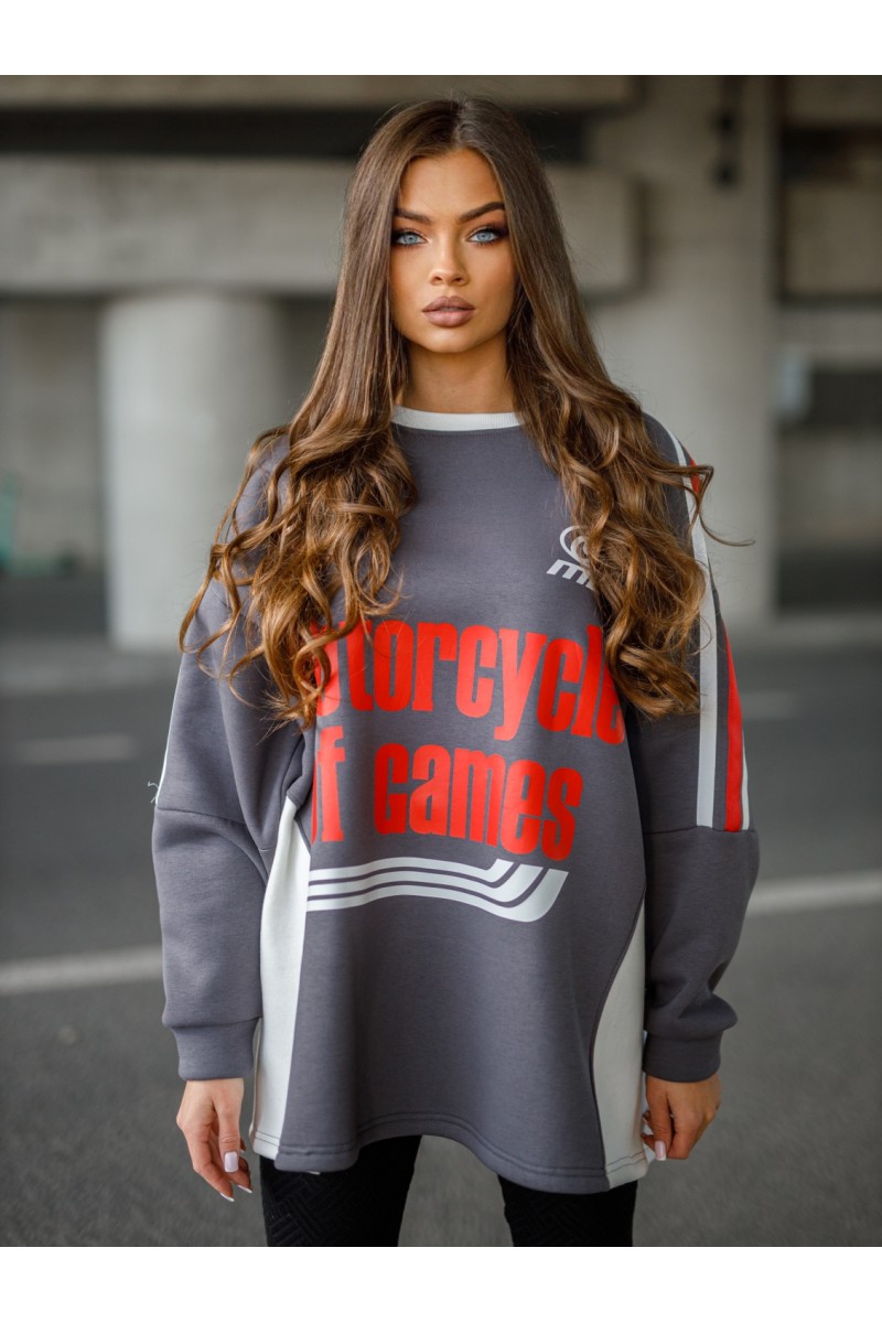 Bluza Damska MOTORS - szary