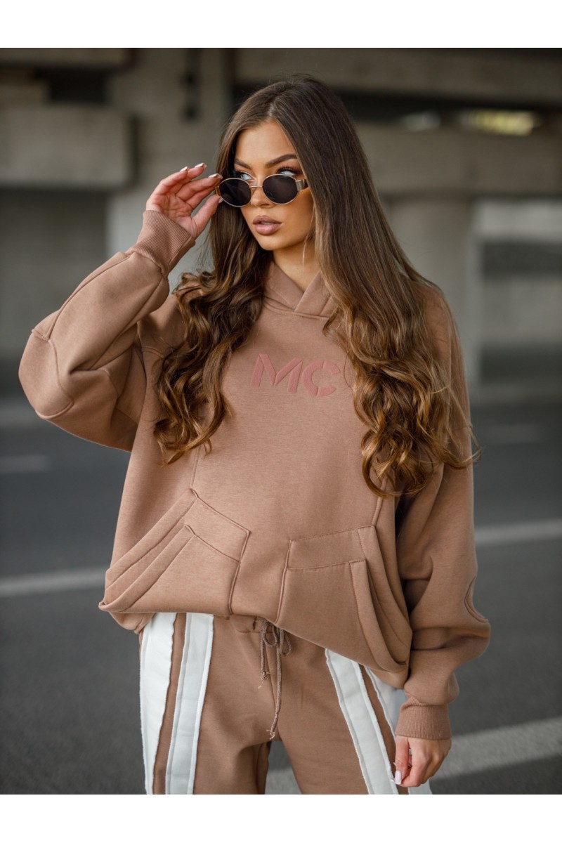 Bluza Damska DOUBLE - camelowy