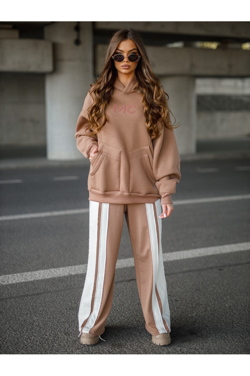 Bluza Damska DOUBLE - camelowy