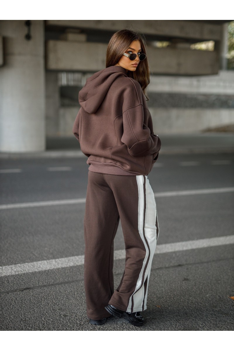 DOUBLE Women's Sweatshirt - Chocolate