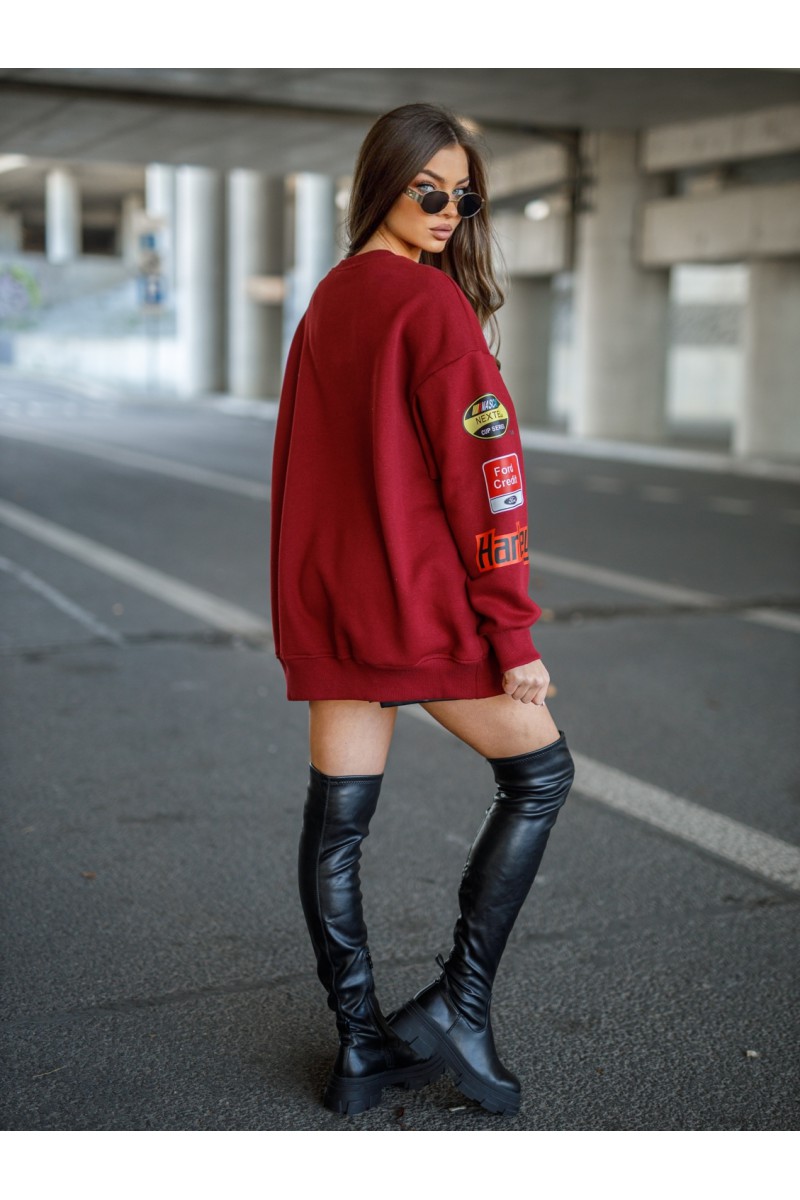 Bluza Damska HARLEY - bordowy