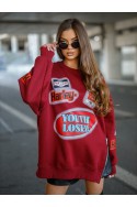Bluza Damska HARLEY - bordowy