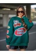 Bluza Damska HARLEY - butelkowy zielony