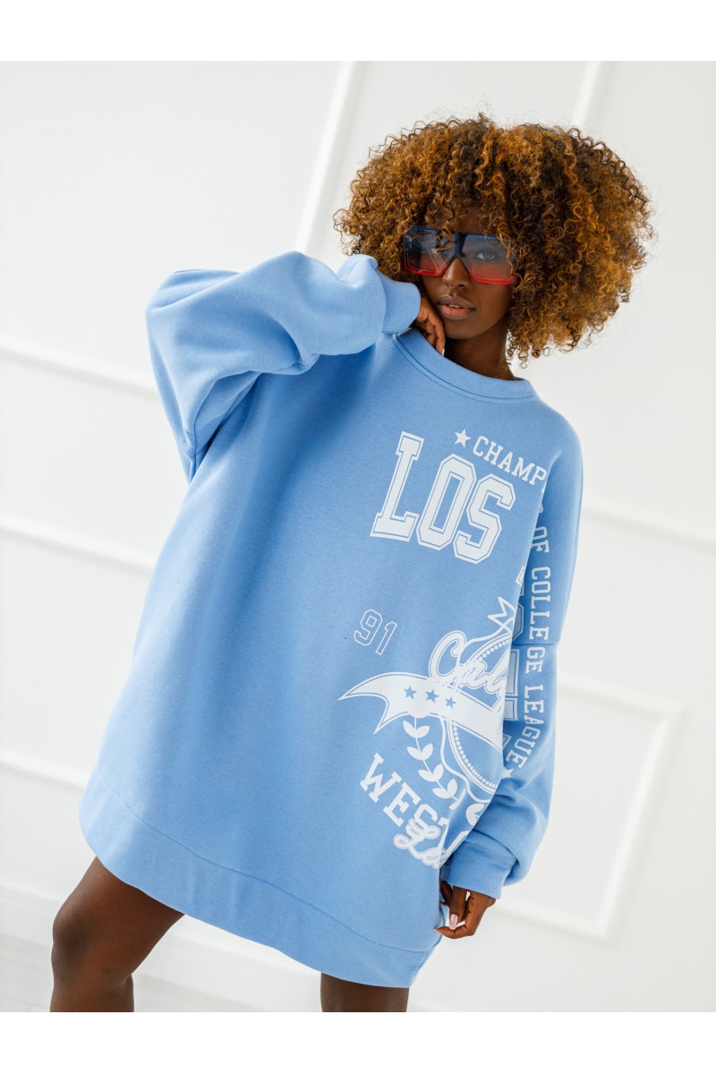 Bluza Damska LA - jeansowy