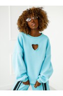 Heart sweater - red