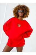 Bluza Heart - czerwona