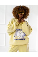 Racer-Sweatshirt - gelb