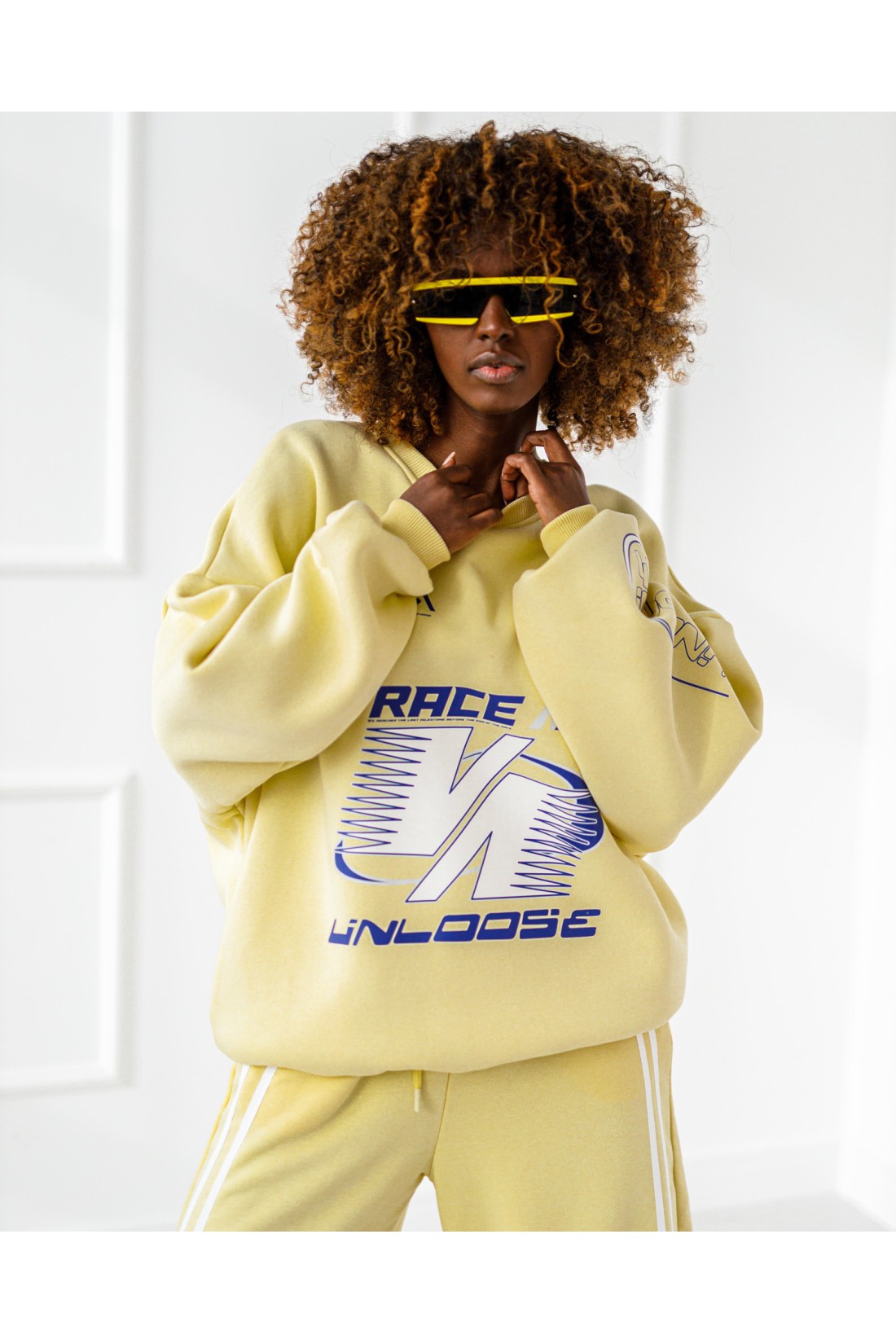 Race sweatshirt - yellow