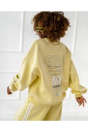 Racer-Sweatshirt - gelb