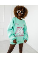 Racer-Sweatshirt - mint
