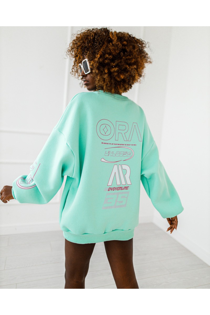 Racer-Sweatshirt - mint