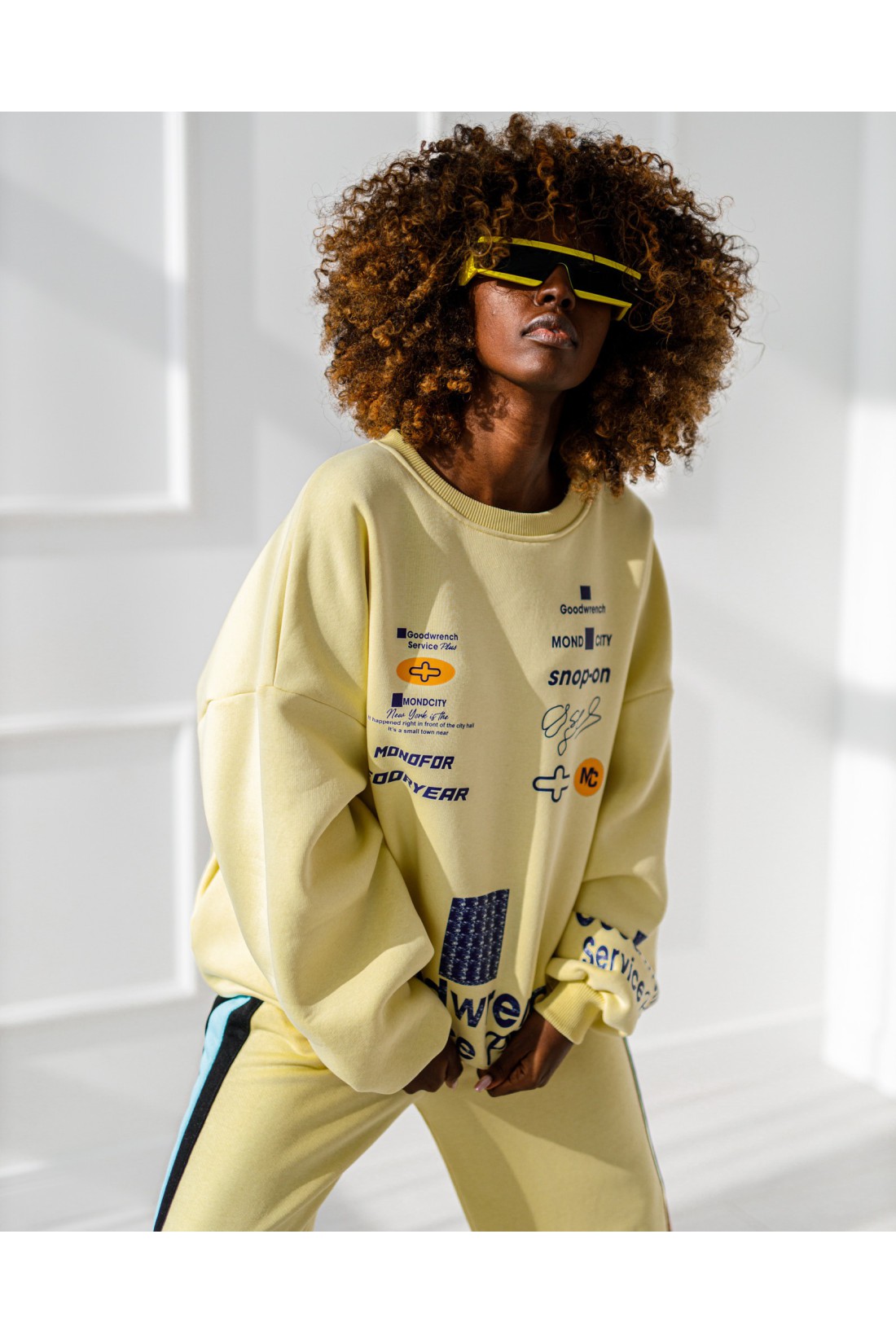 Speed-Sweatshirt - Gelb