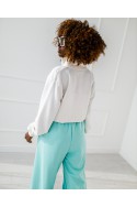3-stripe tracksuit - white - mint