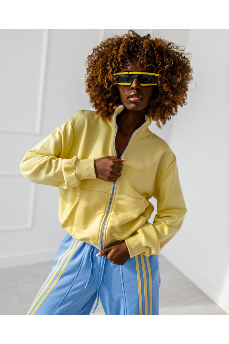 3-stripe tracksuit - blue - yellow