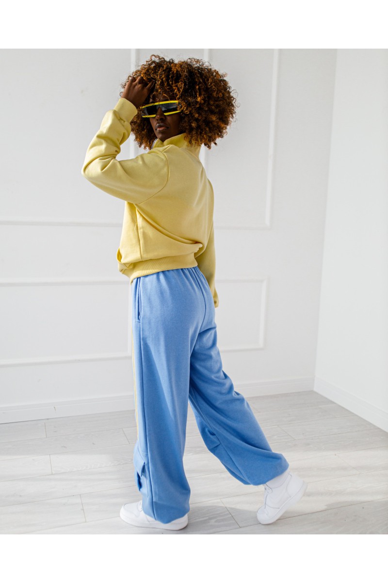 3-stripe tracksuit - blue - yellow
