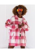 Жакет в клетку Lei - розовый