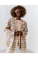 Stella checked blazer - beige
