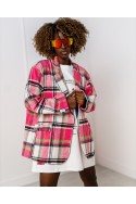 Stella check - pink and black