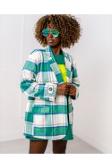 Karierte Jacke Stella – grün