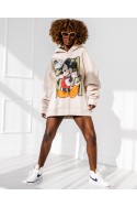 Kapuzenpullover Mickey – beige