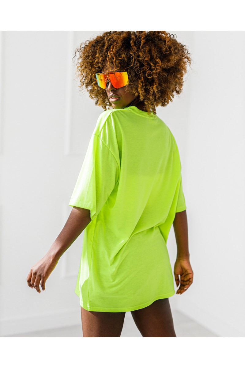 Antisocial T-shirt - lime green