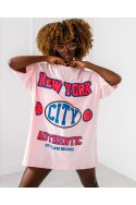 T - shirt New York - light pink
