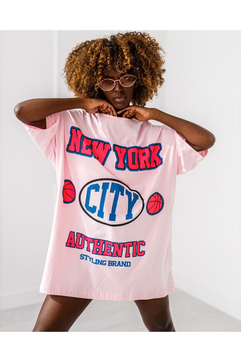 T-Shirt New York – hellrosa