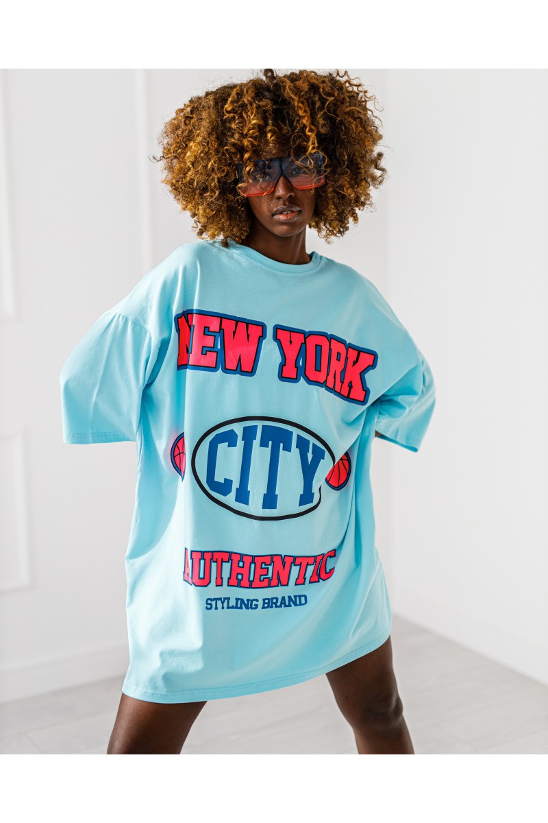 Tričko New York - modrá