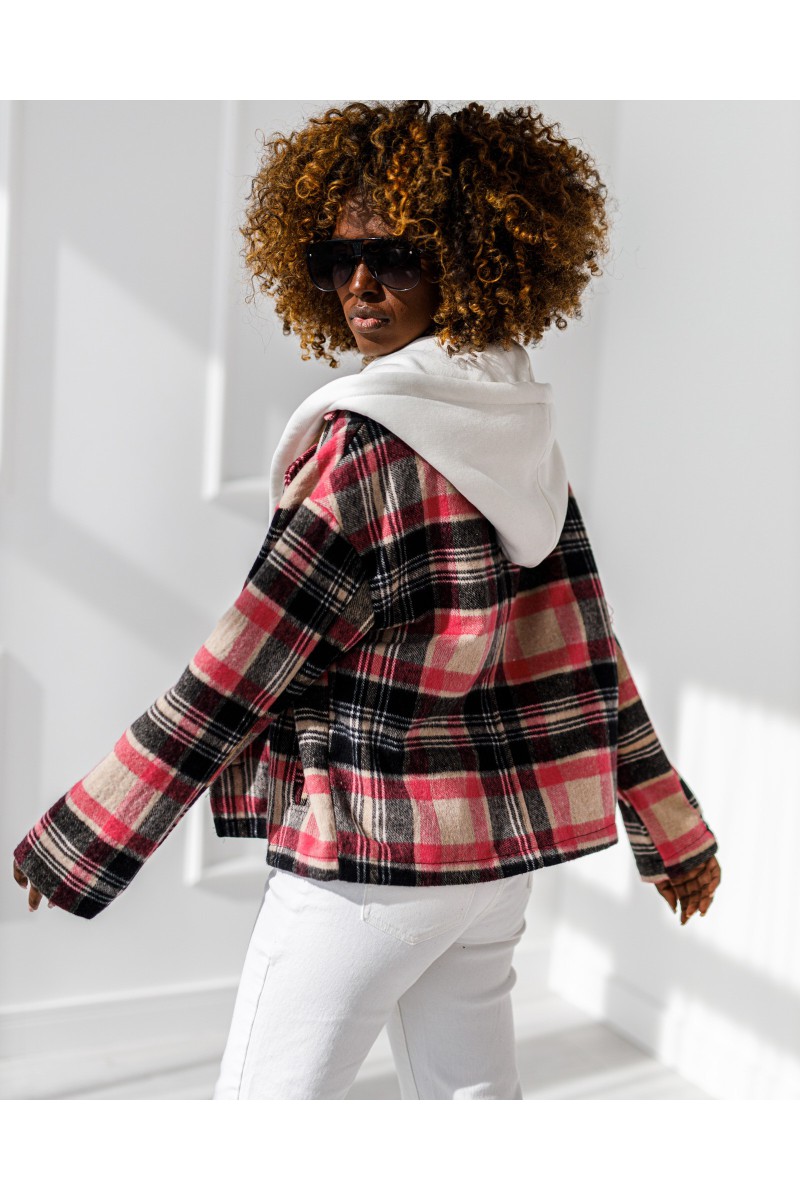 Jacke Glam – rot-schwarz